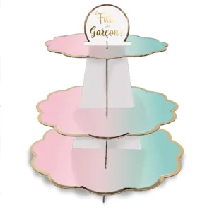 Présentoir gateau Gender reveal Baby shower