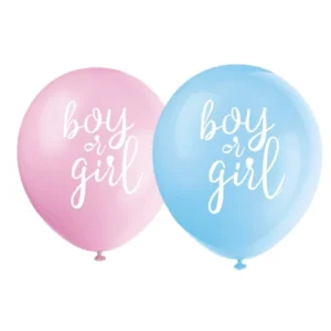Ballon boy or girl rose et bleu gender reveal et baby shower