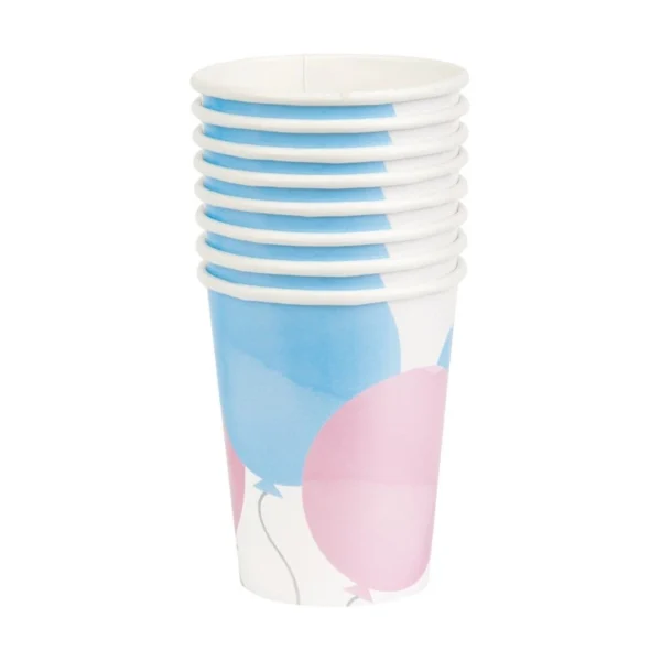 lot de 8 goblets gender reveal Babyshower