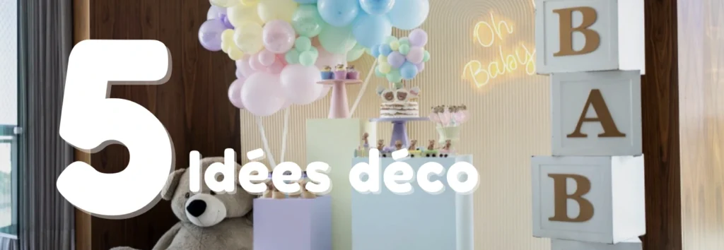 5 idées déco gender reveal et baby shower