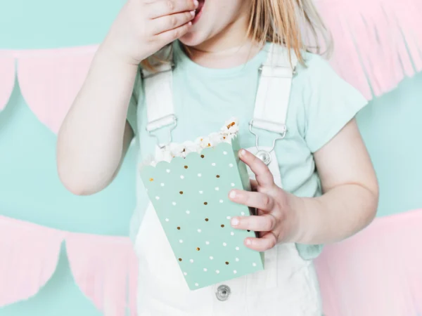 Boite pop corn bleu – Image 4