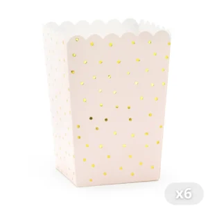 Boite pop corn rose